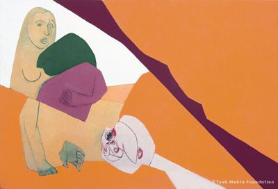 **Diagonal**, 1973, 176×260 cm, oil on canvas